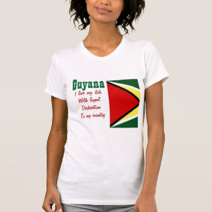 Guyana-loyaliteit aan mijn landt-shirts t-shirt