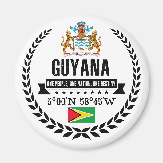 Guyana Magneet (Voorkant)