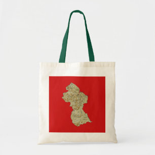 Guyana Map Bag Tote Bag