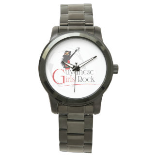 Guyana Meisje Oversize Zwart Armband Horloge