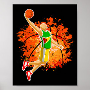 Guyana Nationaal Honkbal Jersey Guyanese Slam Dunk Poster