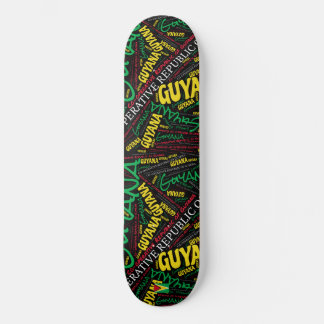 Guyana Nationaal Pride Woordwolk Skateboard