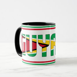 Guyana National Flag Patriotic Coffee Mok