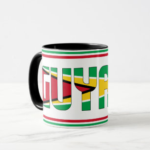 Guyana National Flag Patriotic Coffee Mok
