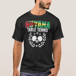 Guyana Ping Pong Guyanese Tafeltennis Team Onderst T-shirt
