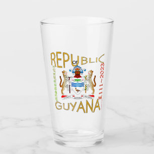 Guyana Republic Jubilee American style pint glass Glas