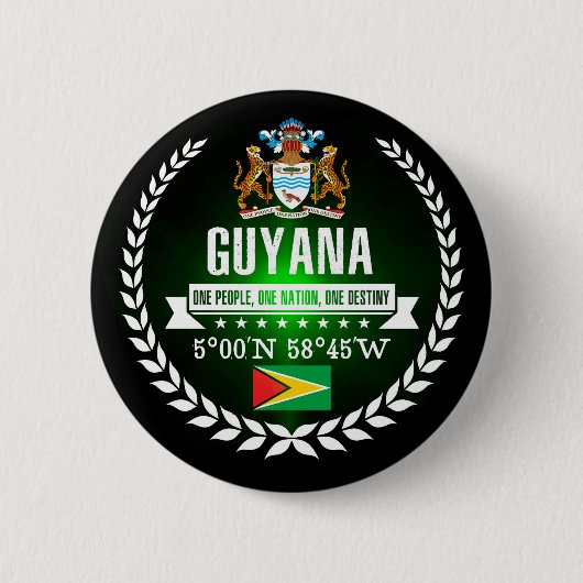 Guyana Ronde Button 5,7 Cm (Voorkant)