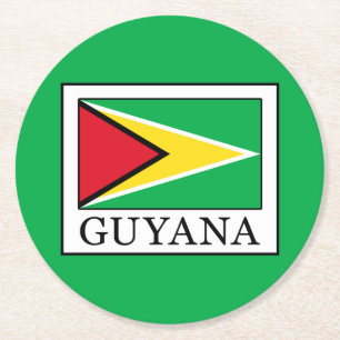 Guyana Ronde Kartonnen Onderzetter