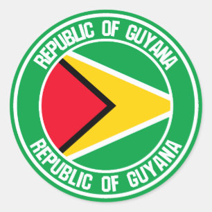 Guyana Round Emblem Ronde Sticker