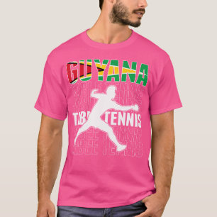 Guyana tafeltennis fans Jersey Guyanese vlag Ping T-shirt