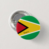 Guyana-toets, patriottische Guyana-vlag mode Ronde Button 3,2 Cm (Voorkant /achterkant)