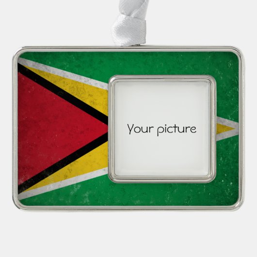 Guyana Verzilverd Kader Ornament (Voorkant)