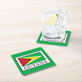 Guyana Vierkante Kartonnen Onderzetter (Insitu)