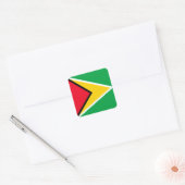 Guyana Vierkante Sticker (Envelop)