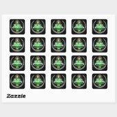 Guyana Vierkante Sticker (Vel)