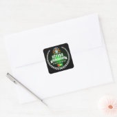 Guyana Vierkante Sticker (Envelop)