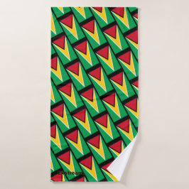 Guyana-vlag 01 badhanddoek
