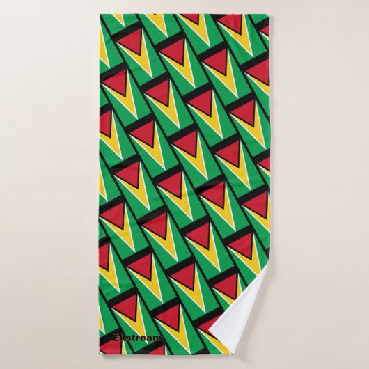 Guyana-vlag 01 badhanddoek (Badhanddoek)