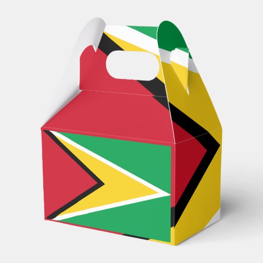 Guyana vlag bedankdoosjes (Achterkant)