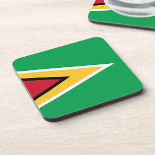 Guyana vlag bier onderzetter