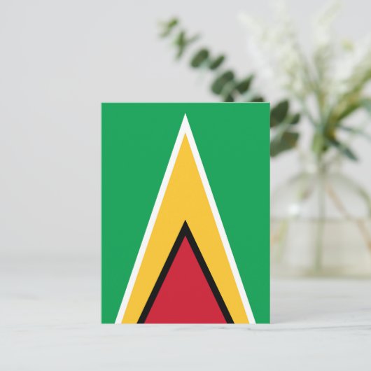 Guyana vlag briefkaart (Staand voorkant)