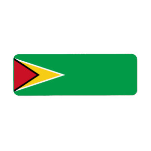 Guyana vlag etiket