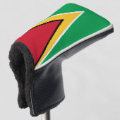 Guyana vlag golfheadcover (3/4 voorkant)