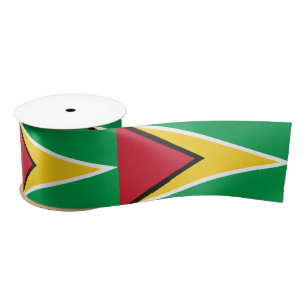 Guyana Vlag & Guyana reis, vakantie/sport Satijn Lint
