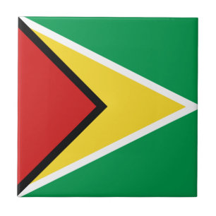 Guyana Vlag Keramische Tegel Tegeltje