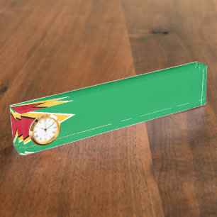 Guyana vlag naambordje