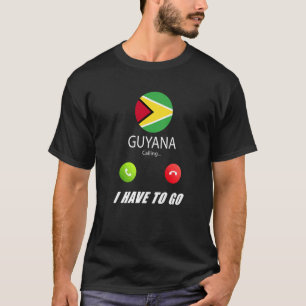 Guyana Vlag Souvenir Guyana Roept Is Calling T-shirt
