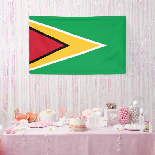 Guyana vlag spandoek (Feest)