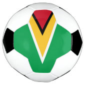 Guyana vlag voetbal (Gedraaid)