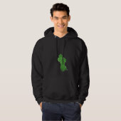 Guyana Voetbal Voetbalveld Hoodie (Voorkant volledig)