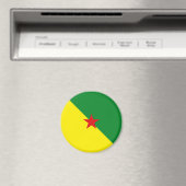 Guyane Fisheye Flag Magnet Magneet (Insitu (Vaatwasser))