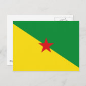 Guyane Flag GF Briefkaart (Voorkant / Achterkant)
