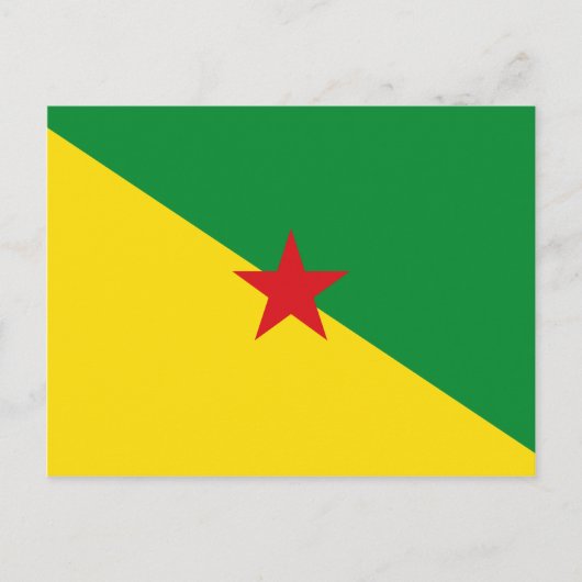 Guyane Flag GF Briefkaart (Voorkant)