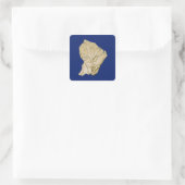 Guyane kaart sticker (Tas)