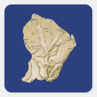 Guyane kaart sticker
