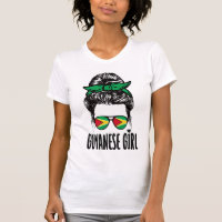 Guyanees Meisje Messy Haar Guyana Pride Patriottis