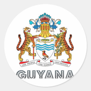 Guyanese Emblem Ronde Sticker