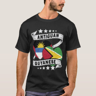 Guyanese en Antiguaanse vlag T-shirt