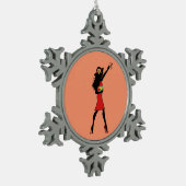 Guyanese Girl Snowflake Ornament (Links)