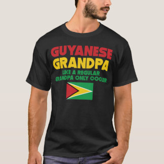 Guyanese opa als gewone opa, alleen kool t-shirt