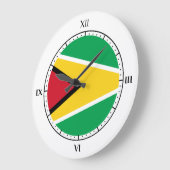 Guyanese vlag grote klok (Hoek)