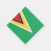 Guyanese vlag servet (Hoek)