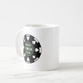 Guy's Gal's Poker Club Black Poker Chip Coffee Mug (Devant gauche)
