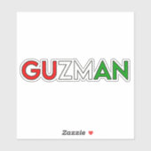 GUZMAN 01-6-INCH STICKER (Vel)