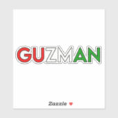 GUZMAN 01 — STICKER 6" (Feuille)