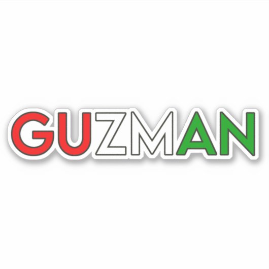 GUZMAN 01 — STICKER 6" (Devant)